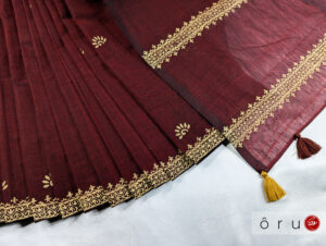 Maroon Saree
