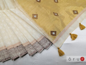 off white saree - oru