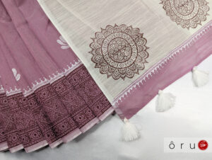 Onion color saree - oru